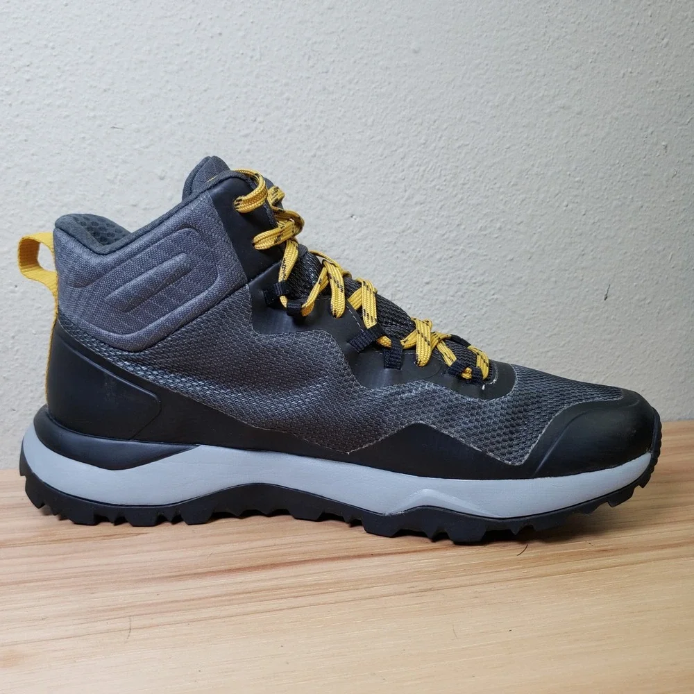 The North Face Men's Size 10.5 Mid Hiking Shoes Gray Future Light EXTS Camping